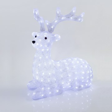 Decoración navideña LED para exterior, 200xLED/6W/230V, IP44, blanco frío, reno