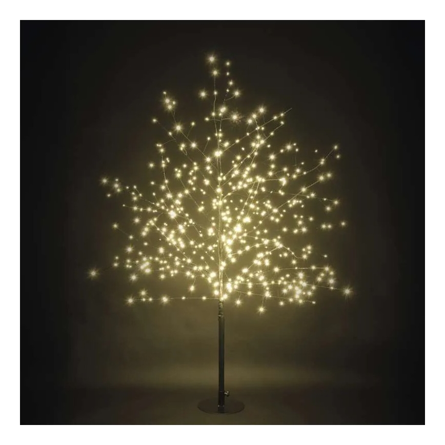Decoración navideña LED para exterior 600 LEDs/3,8 W/230 V 120 cm blanco cálido IP44