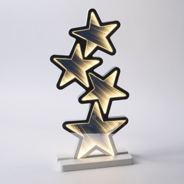 Decoración navideña LED para exterior LED/3,6W/230V IP44 blanco cálido estrellas