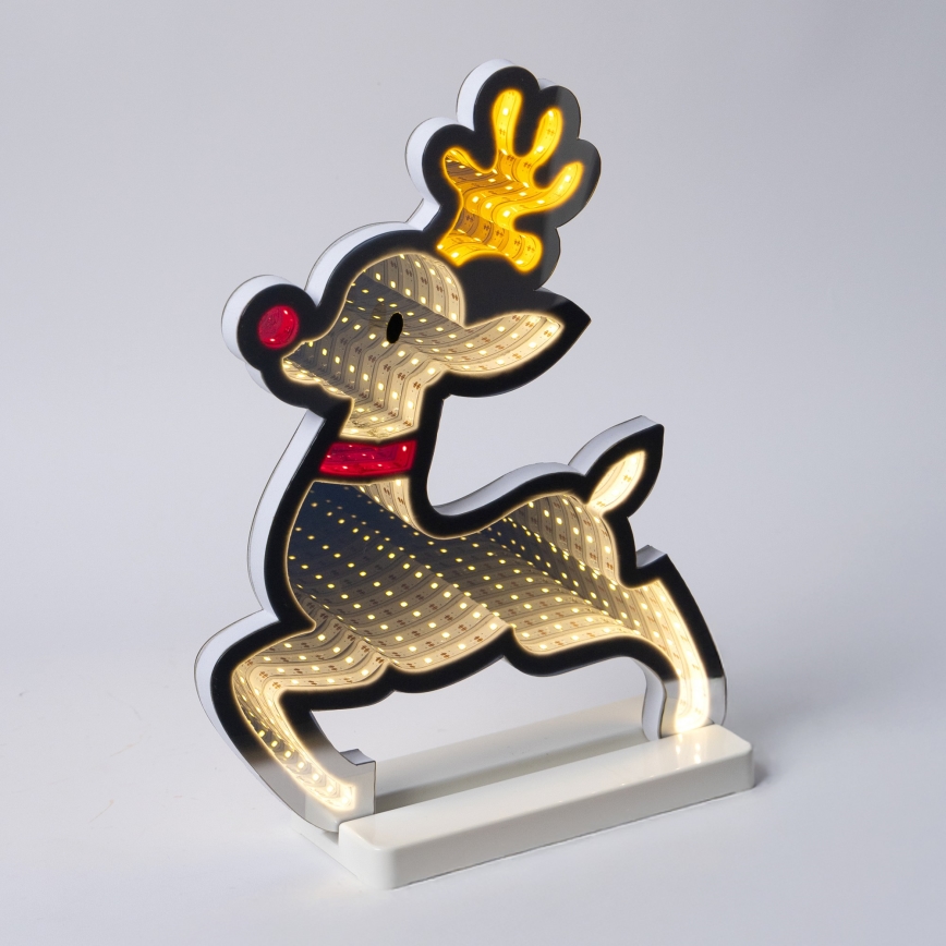 Decoración navideña LED para exterior LED/3,6W/230V IP44 blanco cálido reno