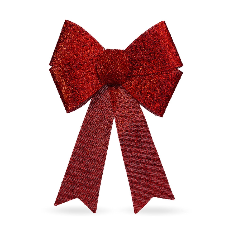 Decoración navideña LED RGB 11xLED/3xLR44 40x30 cm lazo rojo