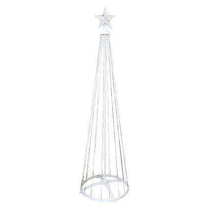 Decoración navideña exterior LED RGBW regulable LED/4W/230V 180 cm IP44 árbol de Navidad + mando a distancia