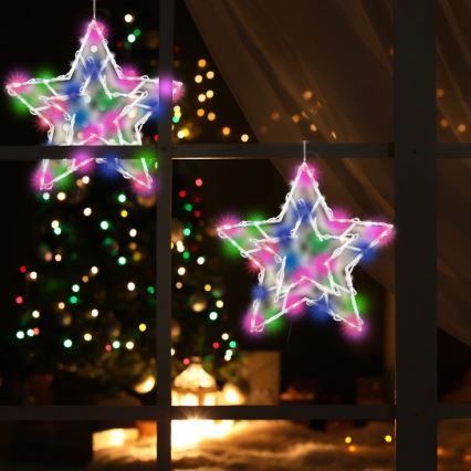 Decoración para ventanas LED LED/3xAA multicolor