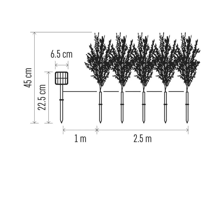 Decoración solar LED 50xLED/3W/1,2V 600 mAh IP44