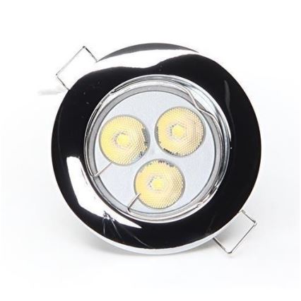 Deko-Light 120018 - Lámpara empotrada RUND 1xGU5,3-MR16/35W/12V cromo brillante