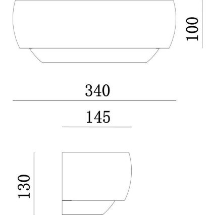 Deko-Light 341206 - Aplique TWYNNDA 1xE14/40W/230V blanco
