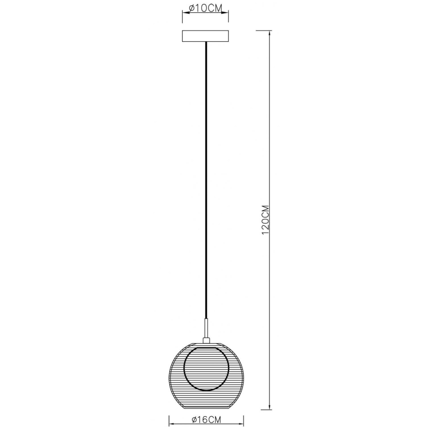 Deko-Light 342029 - Lámpara colgante FILO 1xG9/40W/230V diá. 16 cm plata