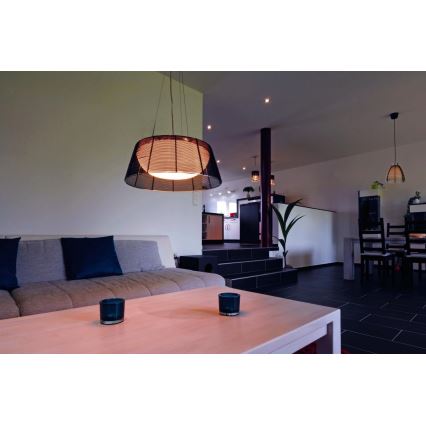 Deko-Light 342032 - Lámpara colgante FILO 3xE27/60W/230V diá. 39 cm negro