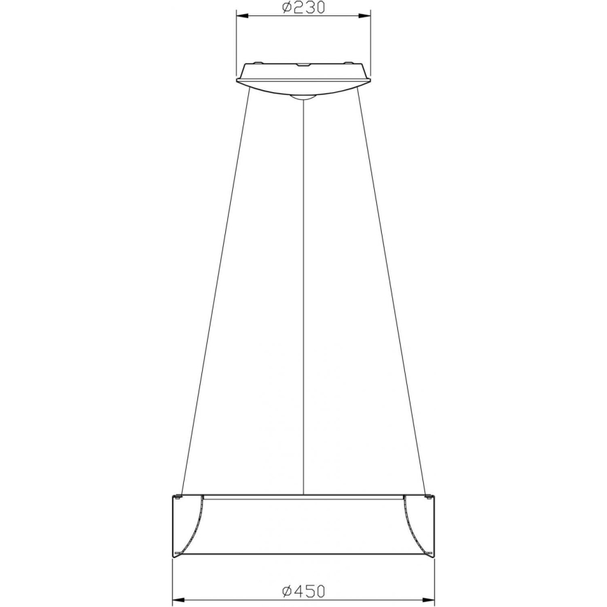 Deko-Light 342122 - Lámpara de araña LED regulable SCULPTORIS LED/27W/230V 3000K diá. 45 cm