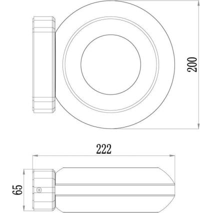 Deko-Light 731081 - Aplique LED para exterior MUSCAE LED/13W/230V IP54 antracita