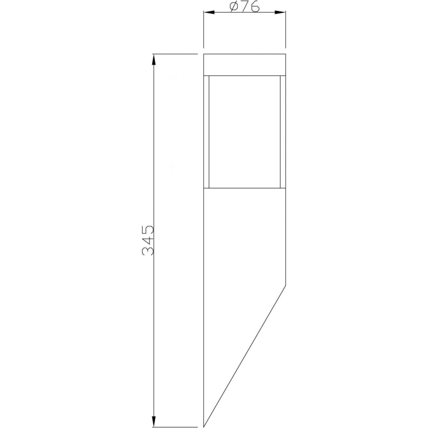 Deko-Light 731106 - Aplique de exterior PORRIMA 1xGU10/5W/230V IP44 cromo mate