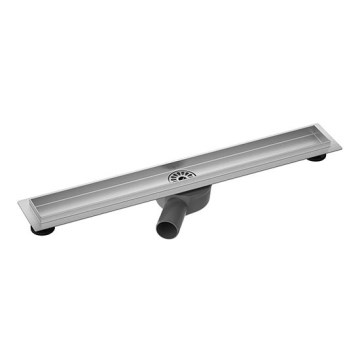 Desagüe lineal para ducha 74x8,1 cm plata/gris