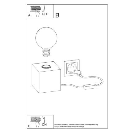 Desk Lamp ABEL 1×E27/60W/230V