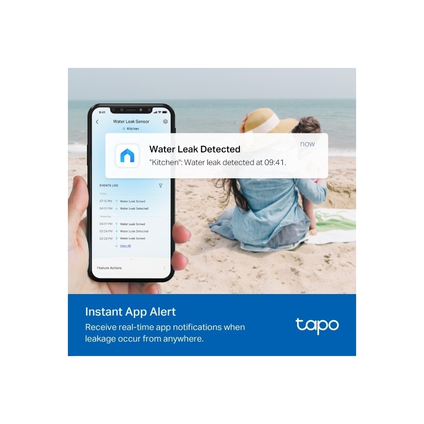 Detector inteligente de fugas de agua 2x AAA