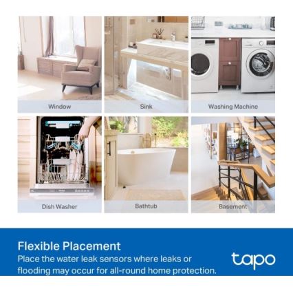 Detector inteligente de fugas de agua 2x AAA