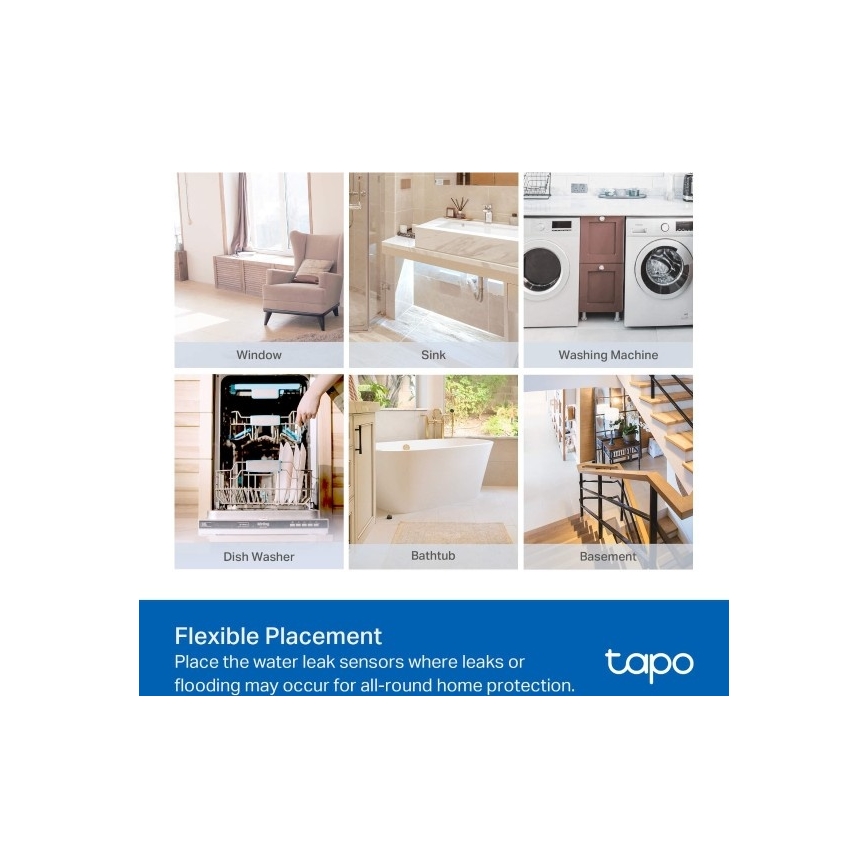 Detector inteligente de fugas de agua 2x AAA