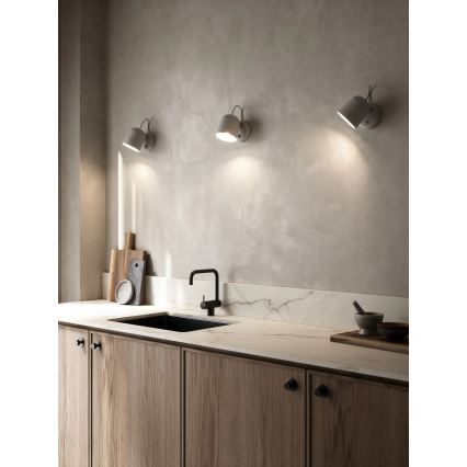 DFTP by Nordlux - Aplique de pared orientable con puerto USB ANGLE 1xGU10/25W/230V gris