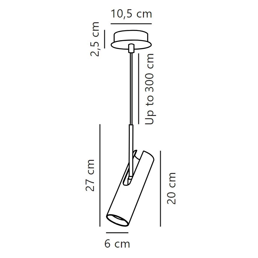 DFTP by Nordlux - Lámpara colgante MIB 1xGU10/8W/230V blanco