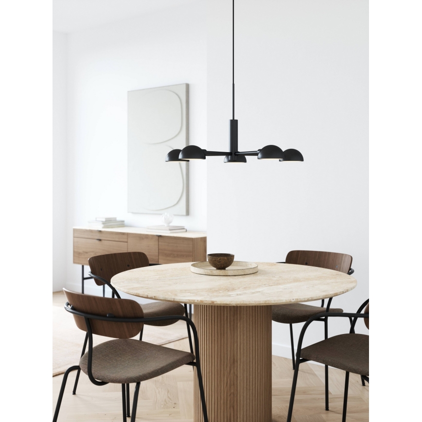 DFTP by Nordlux - Lámpara colgante NOMI 5xE14/8W/230V negro