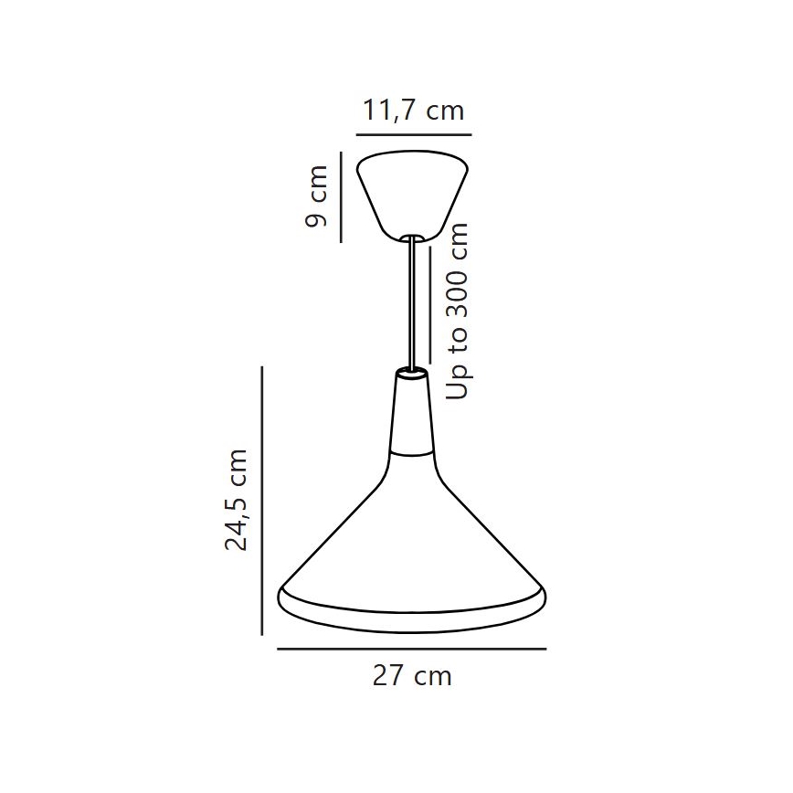 DFTP by Nordlux - Lámpara colgante NORI 1xE27/40W/230V