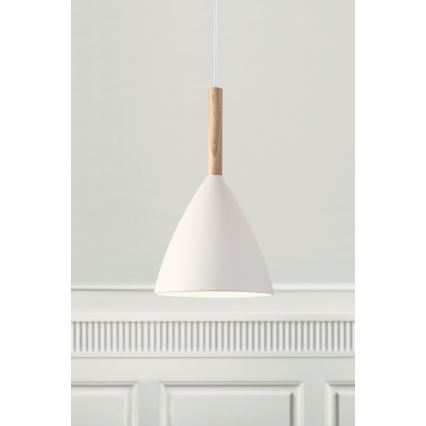 DFTP by Nordlux - Lámpara colgante PURE 1xE27/40W/230V diá. 20 cm blanco/ceniza