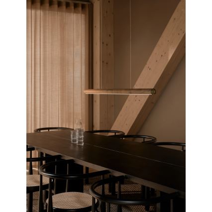 DFTP by Nordlux - Lámpara colgante regulable en cable AKENO LED/25W/230V 3000K acabado fresno