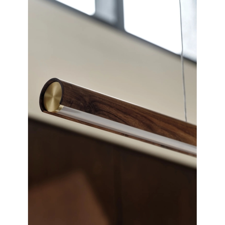 DFTP by Nordlux - Lámpara colgante regulable en cable AKENO LED/25W/230V 3000K acabado fresno