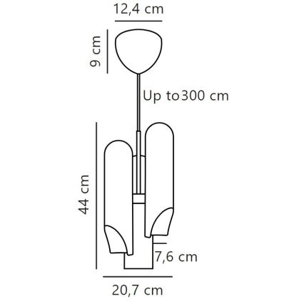 DFTP by Nordlux - Lámpara colgante ROCHELLE 3xGU10/15W/230V