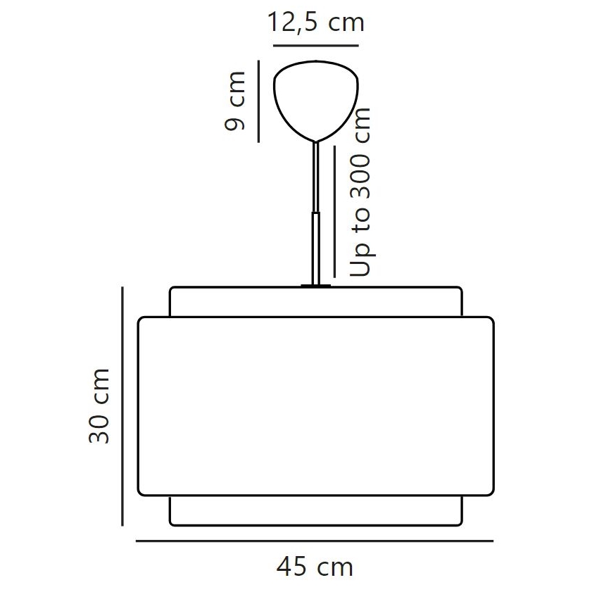 DFTP by Nordlux - Lámpara colgante TAKAI 1xE27/25W/230V