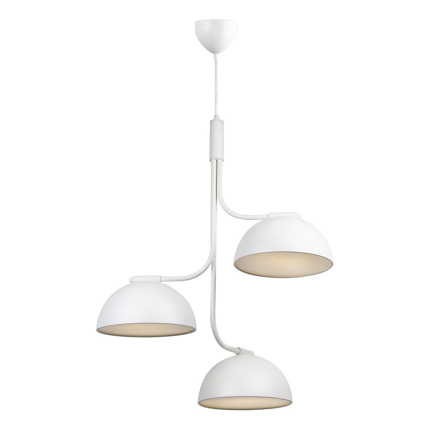 DFTP by Nordlux - Lámpara colgante TULLIO 3xE14/25W/230V blanco