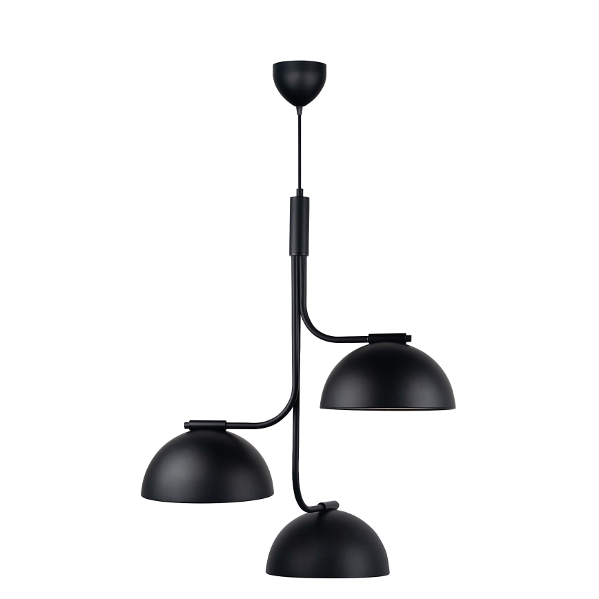 DFTP by Nordlux - Lámpara colgante TULLIO 3xE14/25W/230V negro