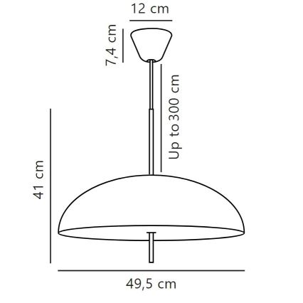 DFTP by Nordlux - Lámpara colgante VERSALE 2xE27/15W/230V blanco