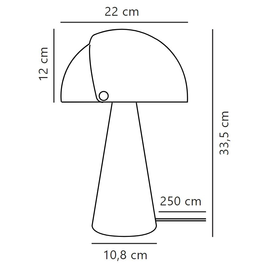 DFTP by Nordlux - Lámpara de mesa con pantalla regulable ALIGN 1xE27/25W/230V beige