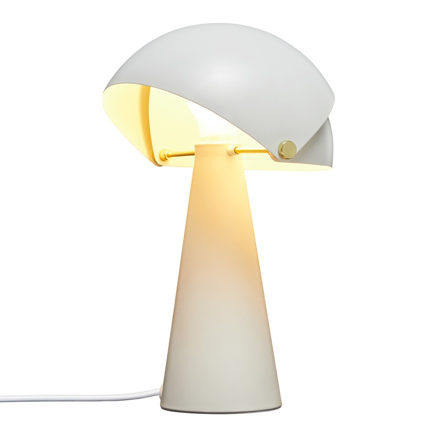DFTP by Nordlux - Lámpara de mesa con pantalla regulable ALIGN 1xE27/25W/230V blanco