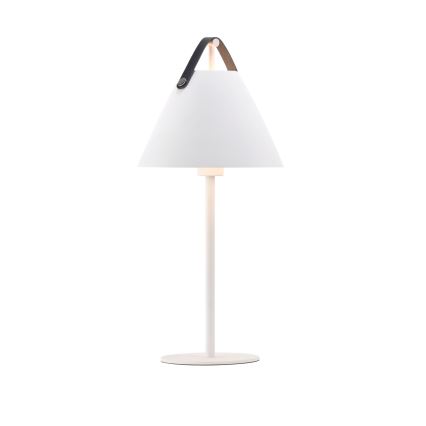 DFTP by Nordlux - Lámpara de mesa STRAP 1xE27/40W/230V blanco