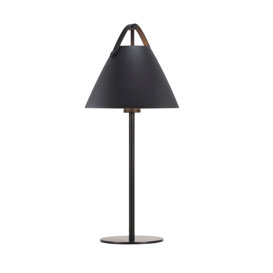 DFTP by Nordlux - Lámpara de mesa STRAP 1xE27/40W/230V negro