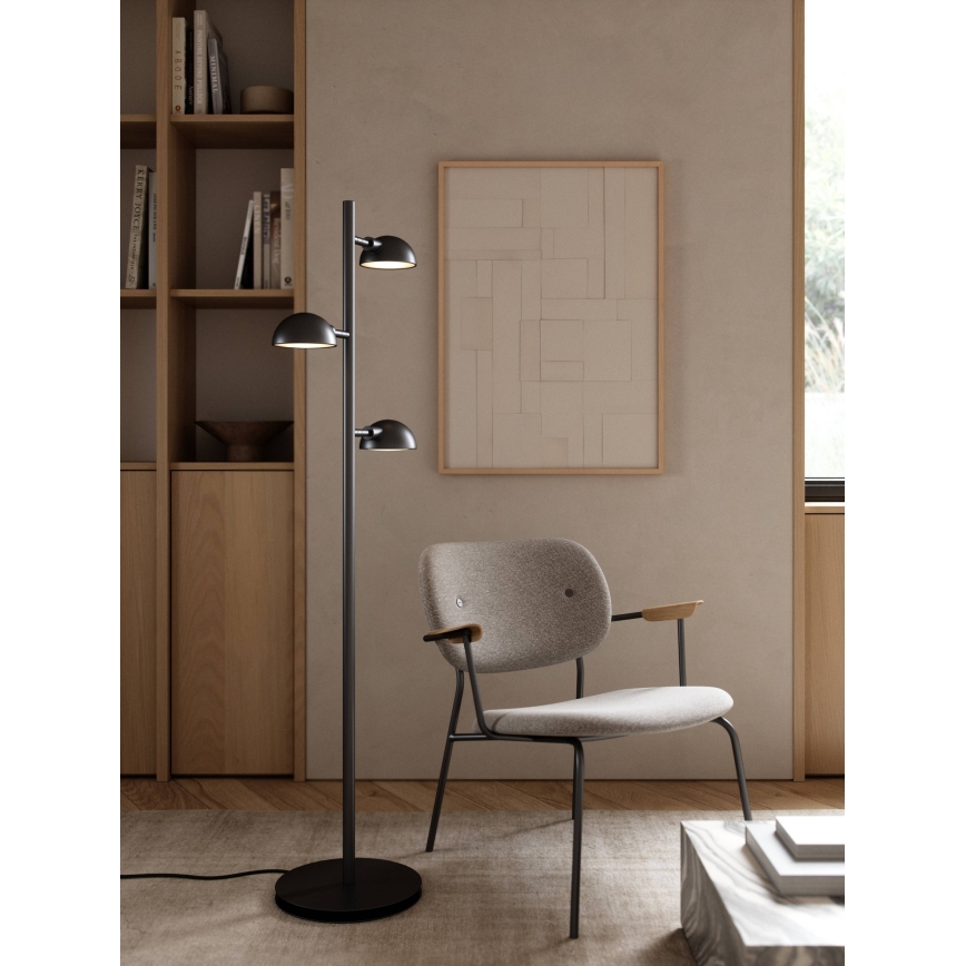 DFTP by Nordlux - Lámpara de pie NOMI 3xE14/8W/230V negro
