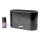Difusor de aromas y humidificador de aire ultrasónico LED RGB con retroiluminación 180ml negro