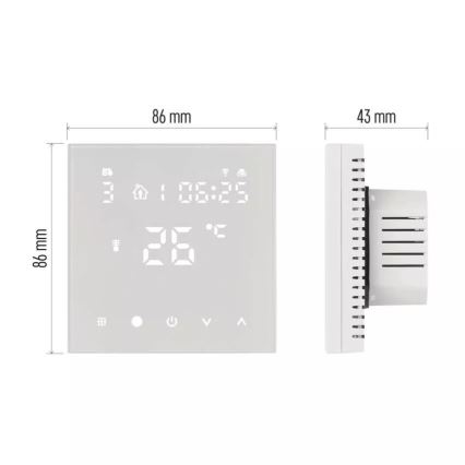 Digital termostato para floor heating GoSmart 230V/16A Wi-Fi Tuya