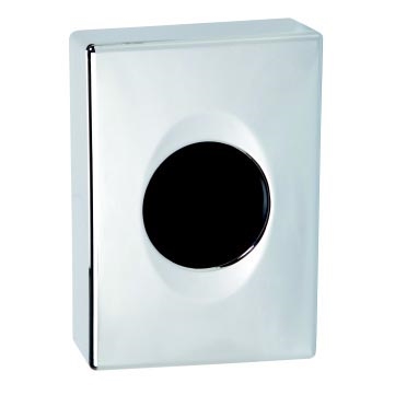 Dispensador de bolsas 10x13,5 cm plateado