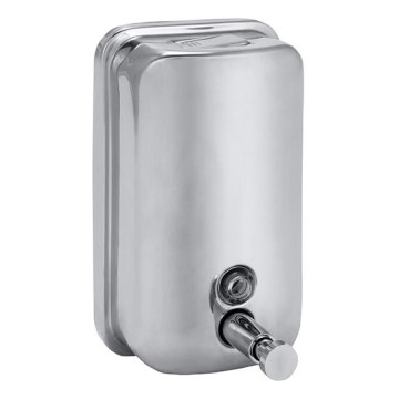 Dispensador de jabón 10x15 cm, acero inoxidable/plateado