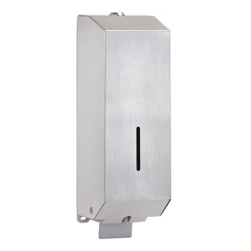 Dispensador de jabón 10x32 cm, acero inoxidable/plateado