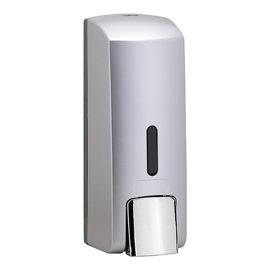 Dispensador de jabón 6,5 x 18,5 cm gris