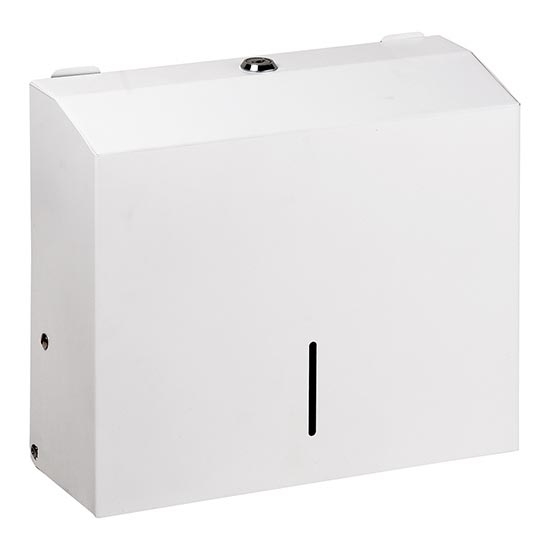 Dispensador de toallas 28x24,5 cm acero inoxidable/blanco