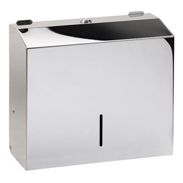 Dispensador de toallas 28x24,5 cm acero inoxidable/plateado