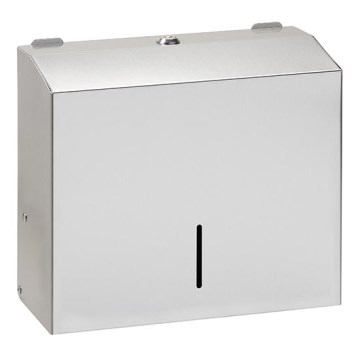 Dispensador de toallas 28x24,5 cm acero inoxidable/plateado