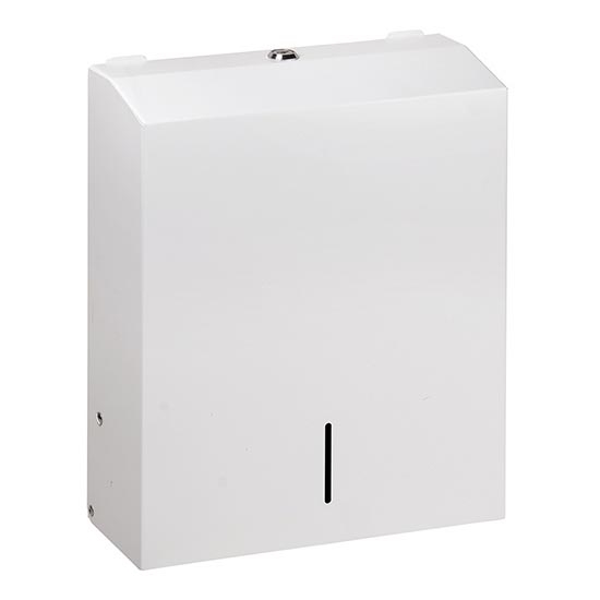 Dispensador de toallas 28x35 cm acero inoxidable/blanco
