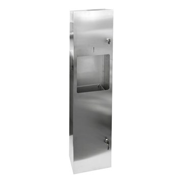 Dispensador de toallas 31x122,5 cm acero inoxidable/plateado