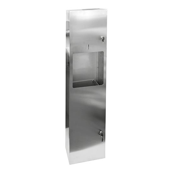 Dispensador de toallas 31x122,5 cm acero inoxidable/plateado