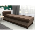 Diván tapizado con espacio de almacenamiento TALI 80x202 cm marrón/beige
